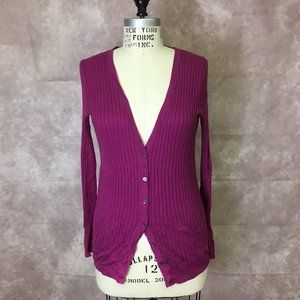 Women's GAP Magenta Cardigan Medium